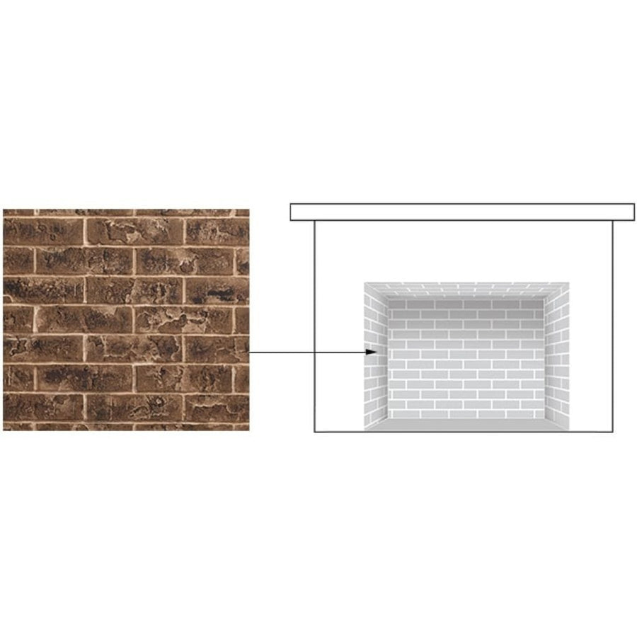 Majestic Brick Interior Panels for Marquis II Direct Vent Fireplace BRICKMQ36