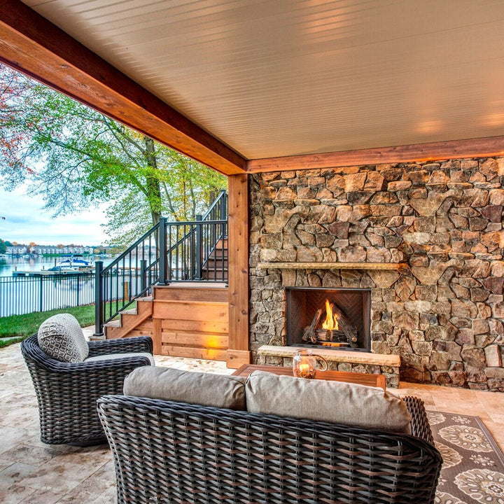 Majestic Courtyard 42&quot; Single-Sided Outdoor Gas Fireplace ODCOUG-42 Fireplaces Flame Authority