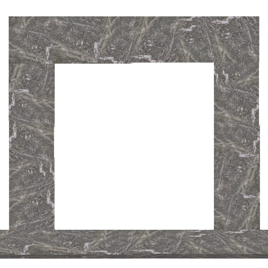 Majestic Design Series 49" Single-Pack Blue Tundra Marble Stone Surround Set 2 MBBTAMS2PK1