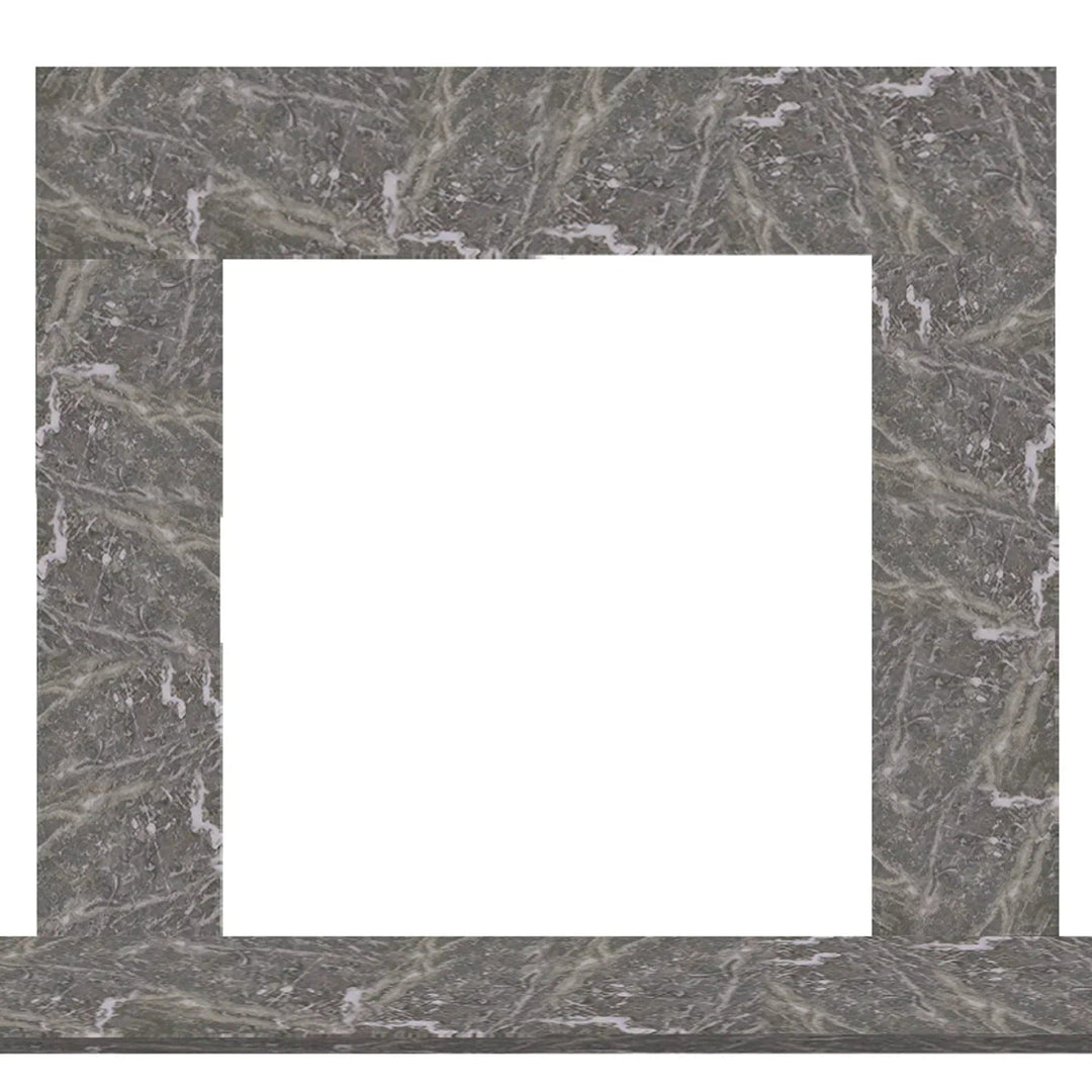 Majestic Design Series 49" Single-Pack Tundra Marble Stone Surround Set 3 MBBTAMS3PK1