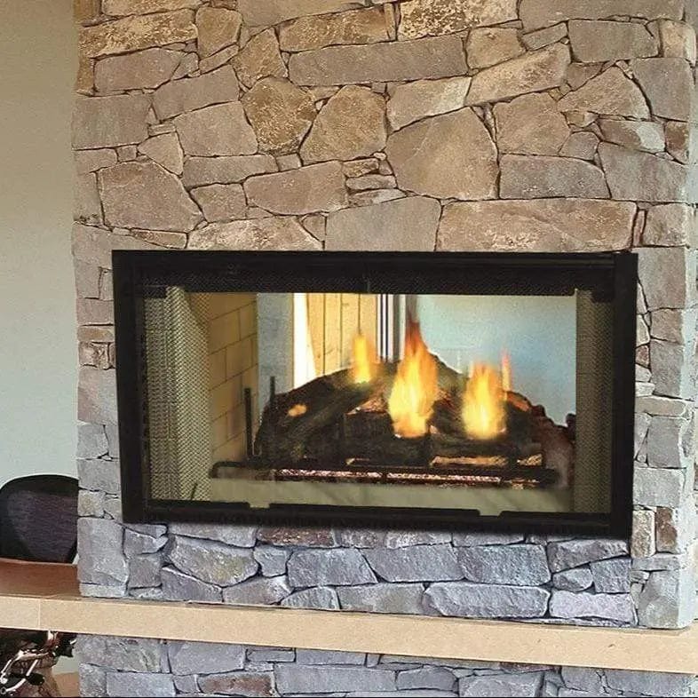 Majestic Designer See-Through 36" Wood-Burning Fireplace DSR36 DSR36 Flame Authority