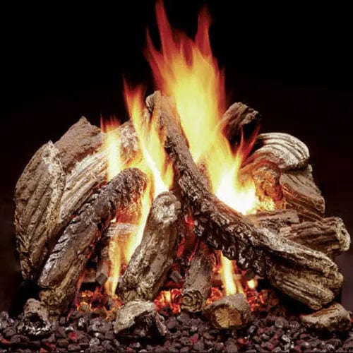 Majestic Duzy Fiber Ceramic 30" Gas Log Set Fireplace Log Sets Flame Authority