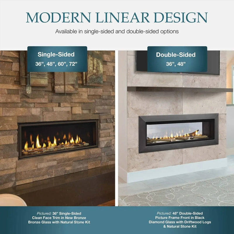 Majestic Echelon II 72" Direct Vent Gas Fireplace ECHEL72IN-C Fireplaces ECHEL72IN-C Flame Authority