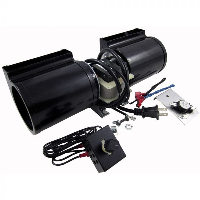 Majestic Fireplace Blower Fan Kit 160 CFM with Rheostat and Temperature Sensor GFK-160A