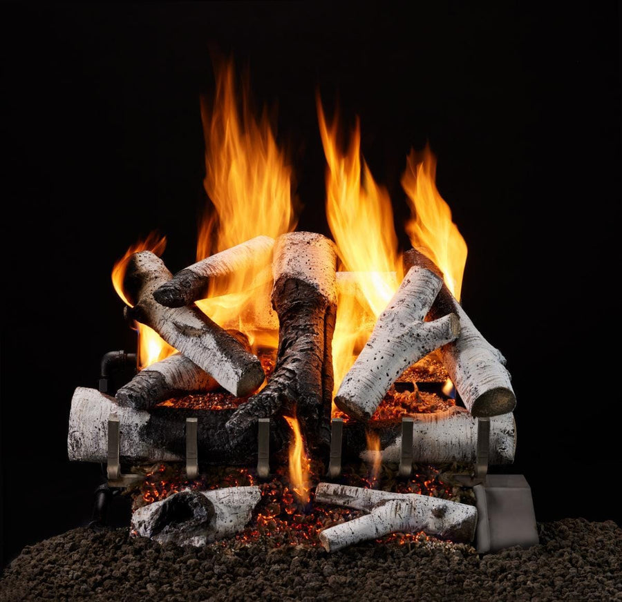 Majestic Grand Birch 18" 10-Piece 3-Tier Vented Gas Log Set 3TR-BRCH18 Fireplace Log Sets 3TR-BRCH18 Flame Authority