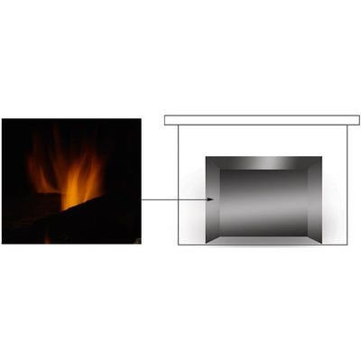 Majestic Hearth Brick for 42" Black Glass Walls for Marquis II Direct Vent Fireplace 2615-053