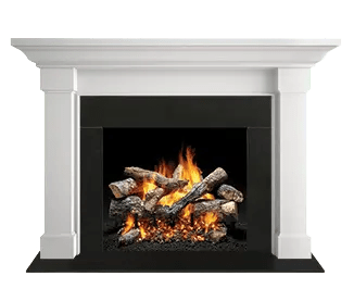 Majestic Kenwood A 44" Primed MDF Flush Wood Mantel AFKDMPA (W/O Base) Fireplace Accessories AFKDMPA Flame Authority