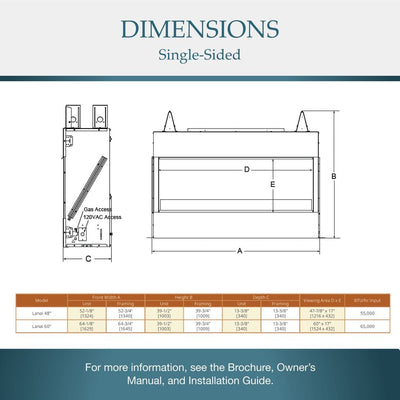 Majestic Lanai 48" Vent-Free Outdoor Gas Fireplace ODLANAIG-48 Fireplaces ODLANAIG-48 Flame Authority