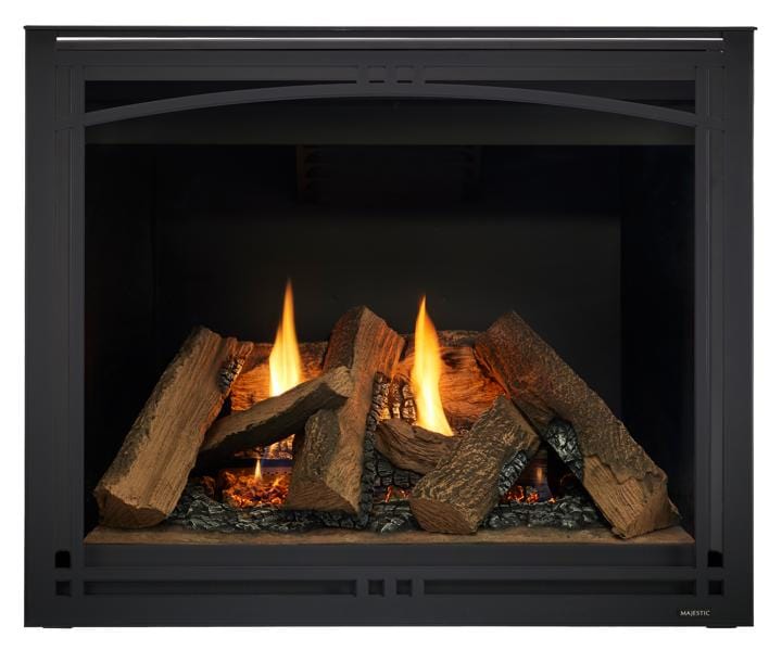 Majestic Meridian 36" top/rear direct vent fireplace with Intellifire Touch ignition MER36 Fireplaces Flame Authority