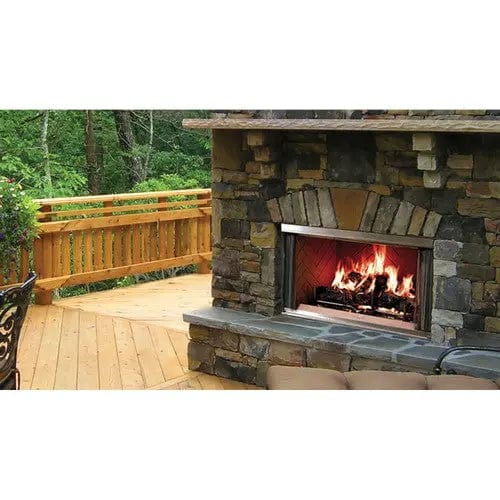 Majestic Montana 36" Traditional Outdoor Wood-Burning Fireplace Fireplaces MONTANA-36H Flame Authority