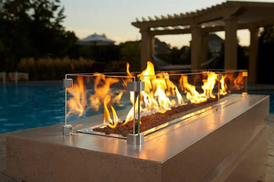 Majestic Plaza Linear 24" Outdoor Fire Pit ODPLAZA-L24 Fire Pits Flame Authority