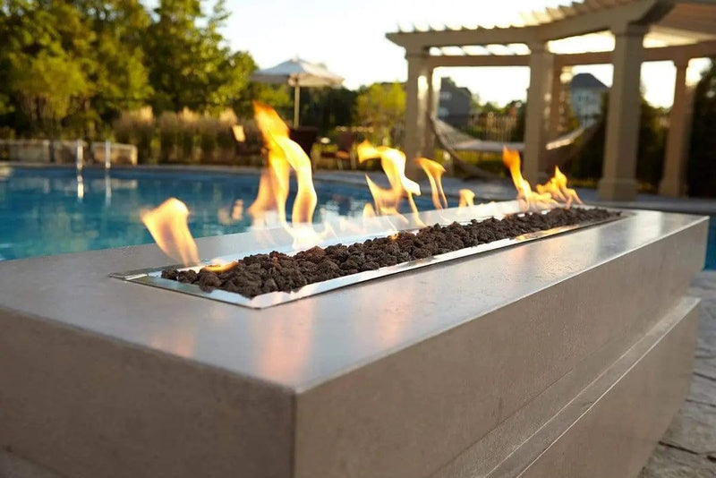 Majestic Plaza Linear 24" Outdoor Fire Pit ODPLAZA-L24 Fire Pits ODPLAZA-L24E Flame Authority