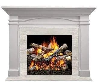 Majestic Portico B 48" Primed MDF Flush Wood Mantel AFPOMPB Fireplace Accessories AFPOMPB Flame Authority