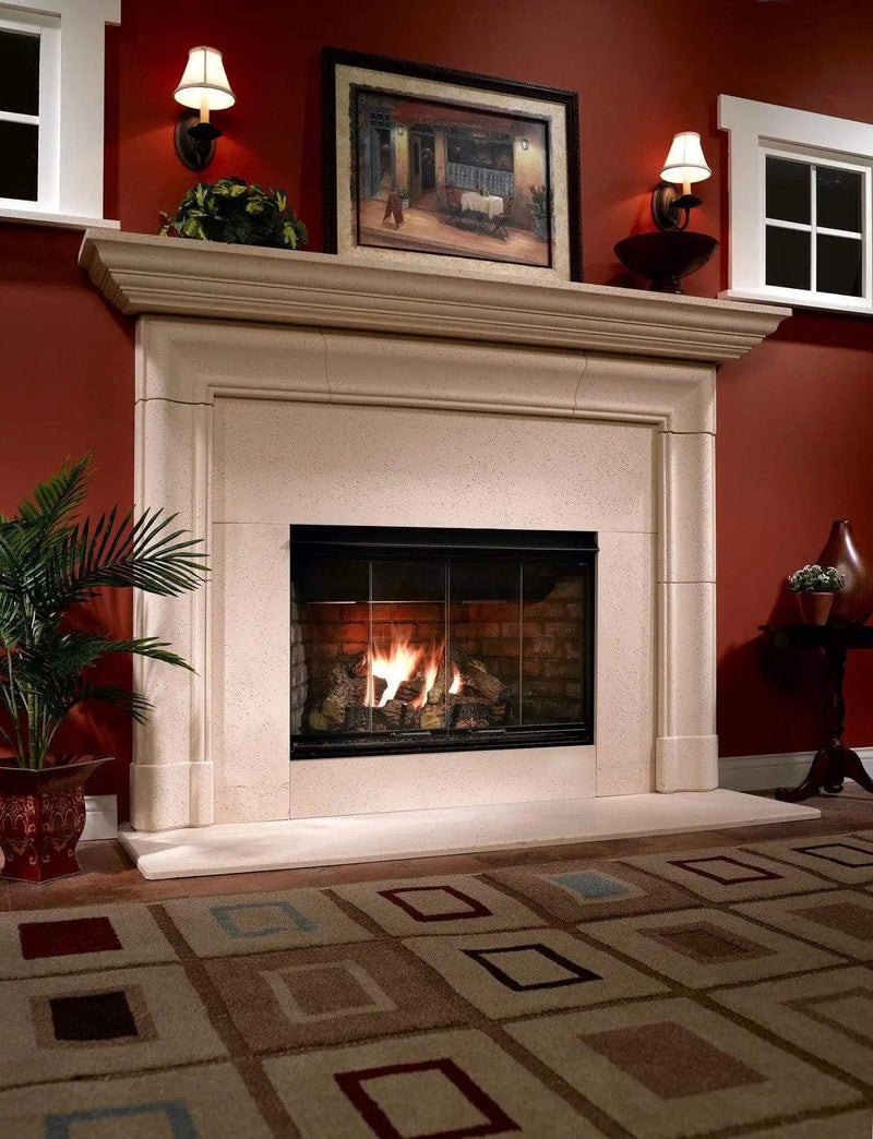 Majestic Reveal 36" Open-Hearth B-Vent Gas Fireplace w/ Herringbone Refractory RBV4236IH Fireplaces RBV4236IH Flame Authority