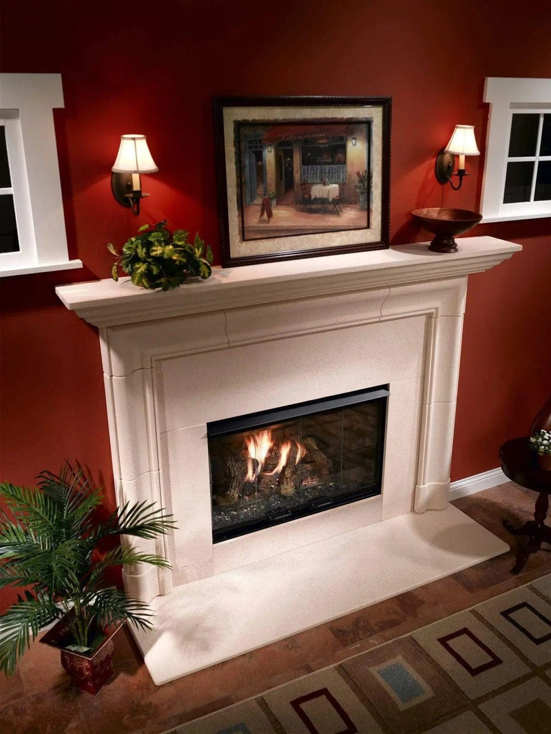 Majestic Reveal 36" Open-Hearth B-Vent Gas Fireplace w/ Herringbone Refractory RBV4236IH Fireplaces RBV4236IH Flame Authority