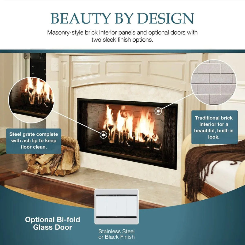 Majestic Royalton 42" Wood-Burning Fireplace BE42 Fireplaces BE42 Flame Authority