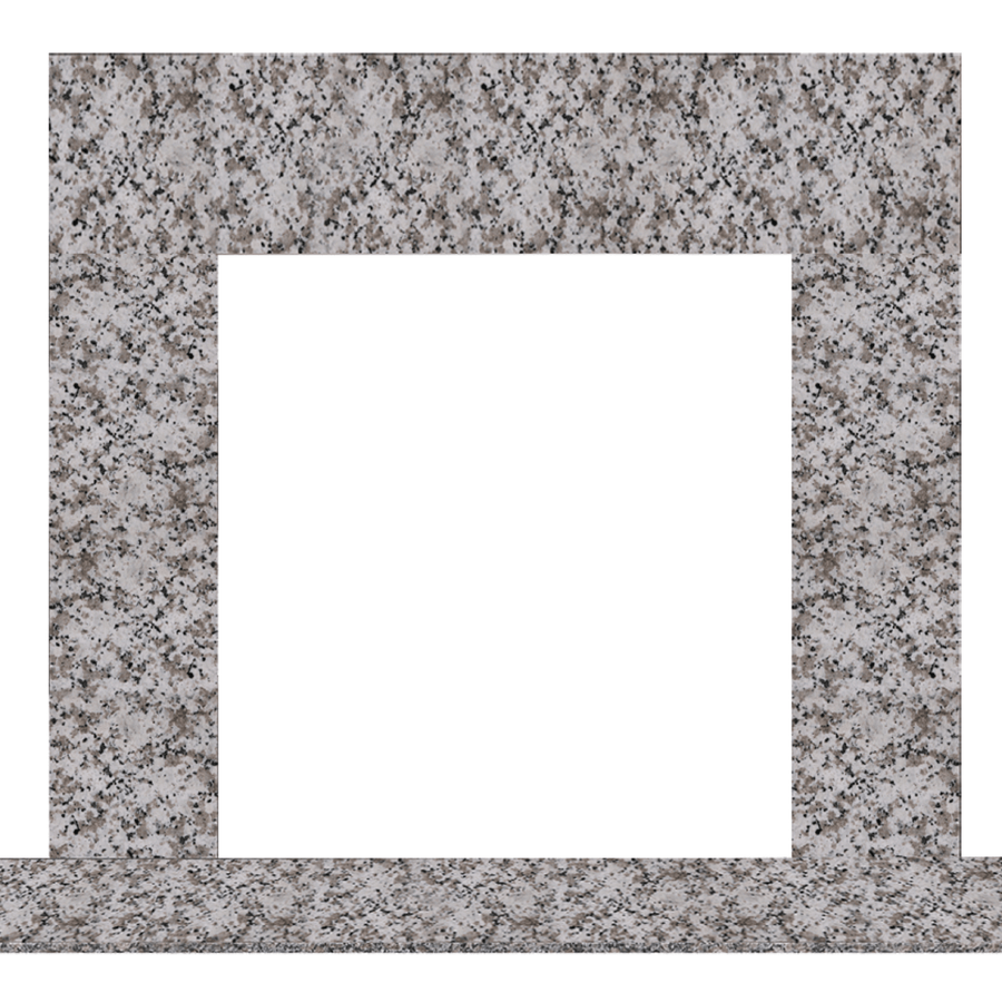 Majestic Select Series 60" Single-Pack Pauline Granite Stone Surround Set 2 MBPEMS2PK1