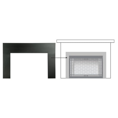 Majestic Small 25-inch Metal Surround for Gas Fireplace Inserts MI25-3523