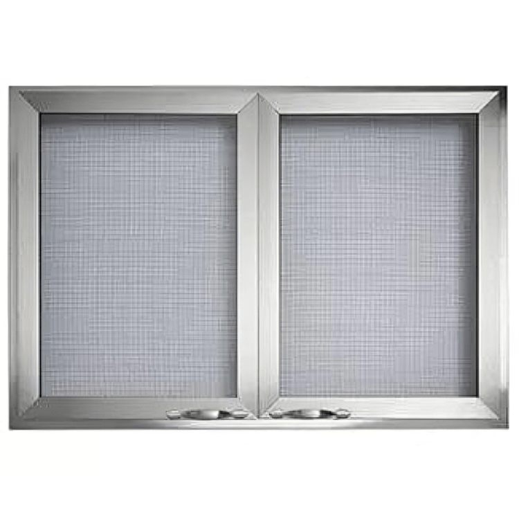 Majestic Stainless Steel Mesh Cabinet Style Doors for 36" Vesper Gas Fireplace VOFBSD-36