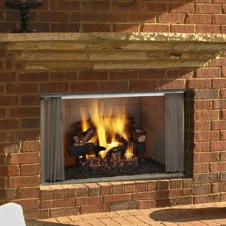 Majestic Villawood 42" Traditional Outdoor Wood-Burning Fireplace Fireplaces ODVILLA-42T-B Flame Authority