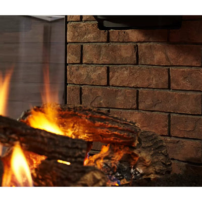Majestic Weathered Traditional Brick Interior Liner for 36" Pier Multi-Sided Fireplaces WTB36-PR