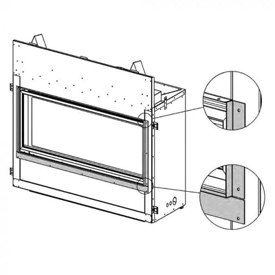 Marquis by Kingsman 3 piece Tile Lip Kit for Fireplace V47PTLK