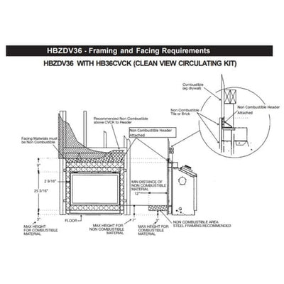 Marquis by Kingsman 36 inch Circulating Kit Clean View HB36CVCK