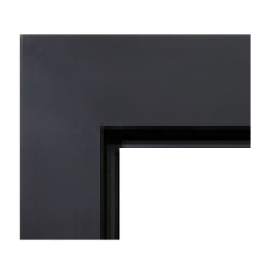 Marquis by Kingsman 4 inch Wide Black Hearth Mount Surround ZCV42S1BL