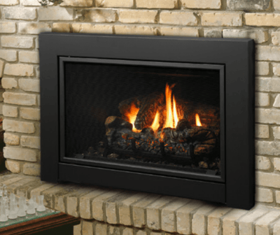 Marquis by Kingsman Black Wide Clean View Front for IDV26 Fireplace I26CV2BL