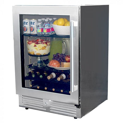 MHP Modern Home Products 24” Built-In or Portable Outdoor Rated Refrigerator PFFRIG24