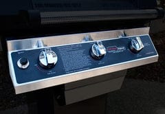 MHP Modern Home Products Stainless Steel Tri-Burn Gas Grill Head With 2 Shelves T3G4DD