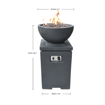 Modeno Exeter Fire Pit Flame Authority