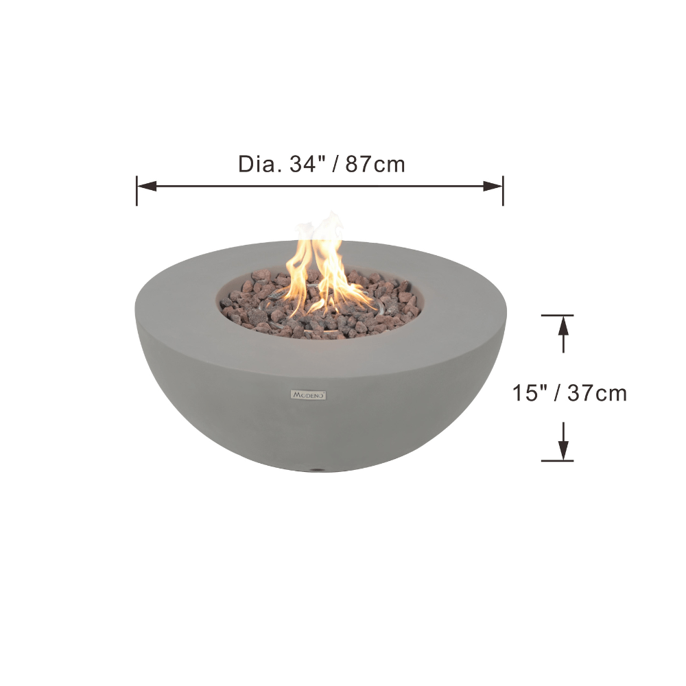 Modeno Roca Fire Pit Flame Authority