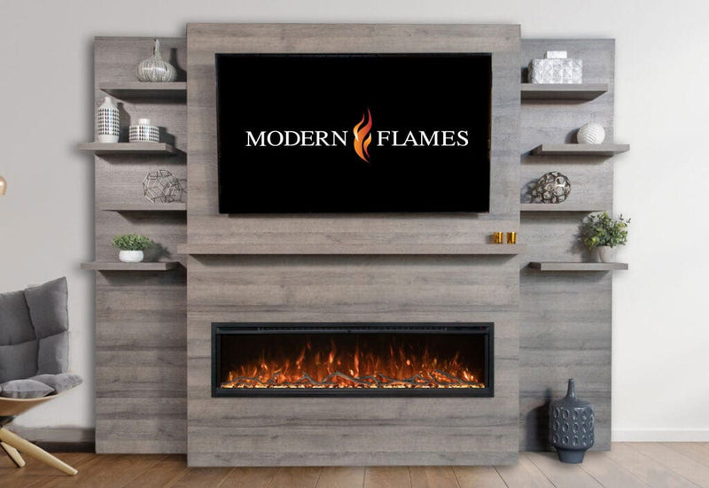 Modern Flames Allwood Media Main Wall System for Orion Slim 60" Virtual Electric Fireplace AFWO-MAIN
