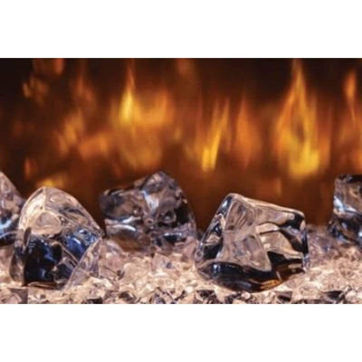 Modern Flames Large Diamond Glacier Glass Media for Electric Fireplaces