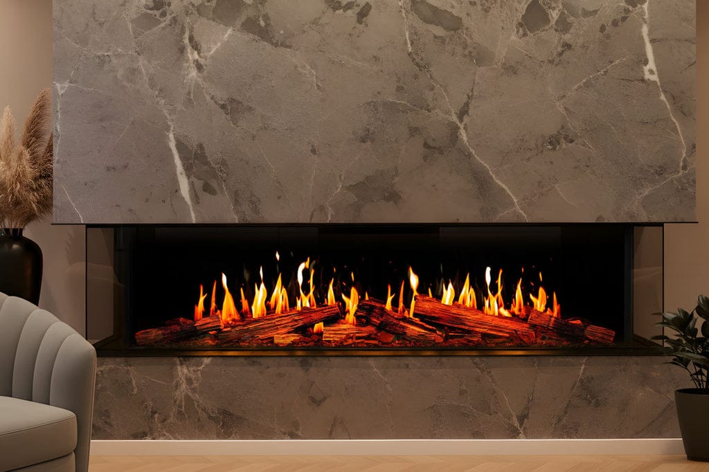 Modern Flames Orion Multi 76" Version 2 Heliovision Multi-View Linear Electric Fireplace Fireplaces OR76-MULTI-V2 Flame Authority