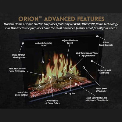 Modern Flames Orion Traditional 26-Inch Built-In Electric Fireplace OR26-TRAD
