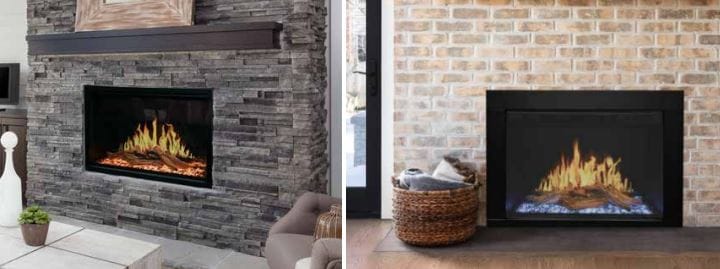 Modern Flames Orion Traditional V2 LCD Electric Fireplace Fireplaces Flame Authority