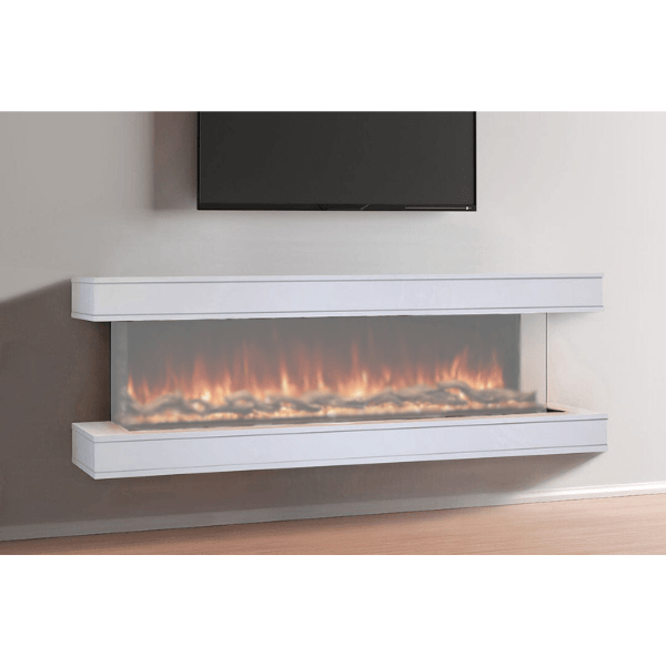 Modern Flames Studio Suite 44-inch Floating Mantel Set for Landscape Pro Multi WMC-44LPM Fireplace Accessories WMC-44LPM-RTF Flame Authority