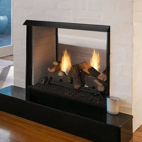 Monessen Lo-Rider Designer 36" See-Through Vent Free Gas Firebox LSTF36-B Fireplaces LSTF36-B Flame Authority