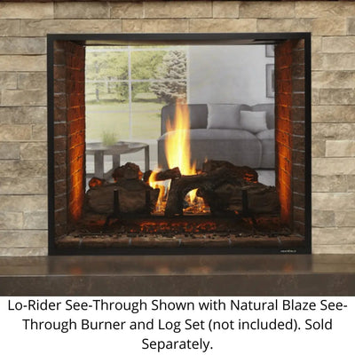 Monessen Lo-Rider Designer 36" See-Through Vent Free Gas Firebox LSTF36-B Fireplaces LSTF36-B Flame Authority