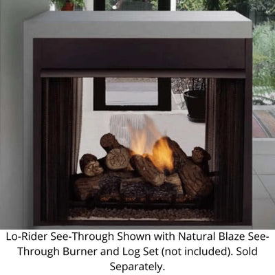 Monessen Lo-Rider Designer 36" See-Through Vent Free Gas Firebox LSTF36-B Fireplaces LSTF36-B Flame Authority