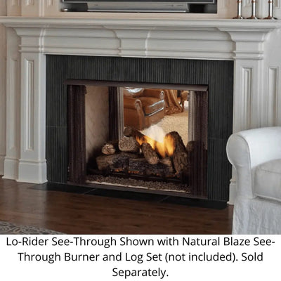 Monessen Lo-Rider Designer 36" See-Through Vent Free Gas Firebox LSTF36-B Fireplaces LSTF36-B Flame Authority