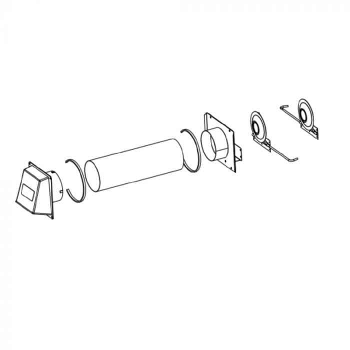 Monessen Outside Combustion Air Kit with Access Door AKD
