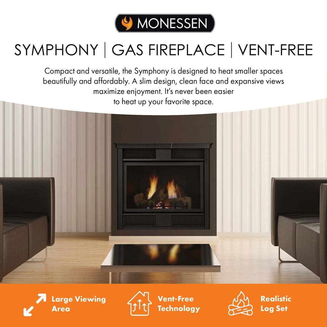 Monessen Symphony 24" Vent Free Gas Fireplace VFC24 Fireplaces Flame Authority