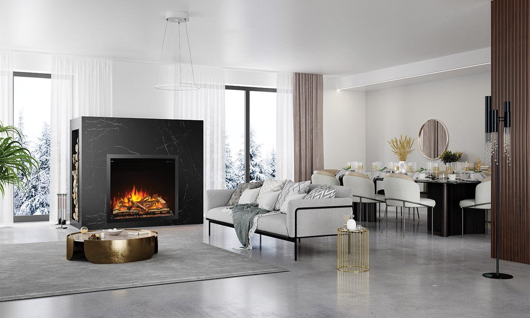 Napoleon 36" Elevation X Electric Fireplace NEFB36LCD-MF Fireplaces NEFB36LCD-MF Flame Authority