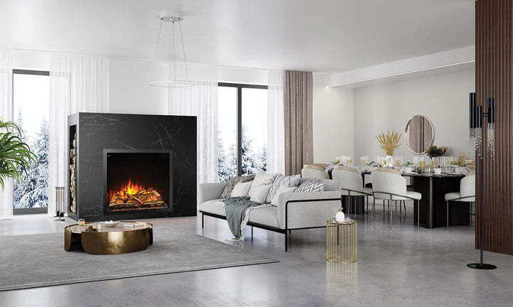 Napoleon 36" Elevation X Electric Fireplace NEFB36LCD-MF Fireplaces NEFB36LCD-MF Flame Authority