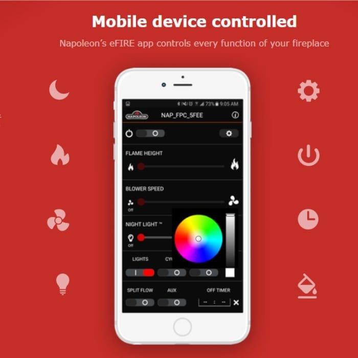 Napoleon eFire Controller, Bluetooth Advanced for Natural Gas EFCN