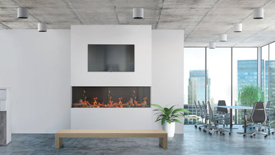 Napoleon Luminex 65-inch Built-In LCD Electric Fireplace NEFL65LCD-3SV