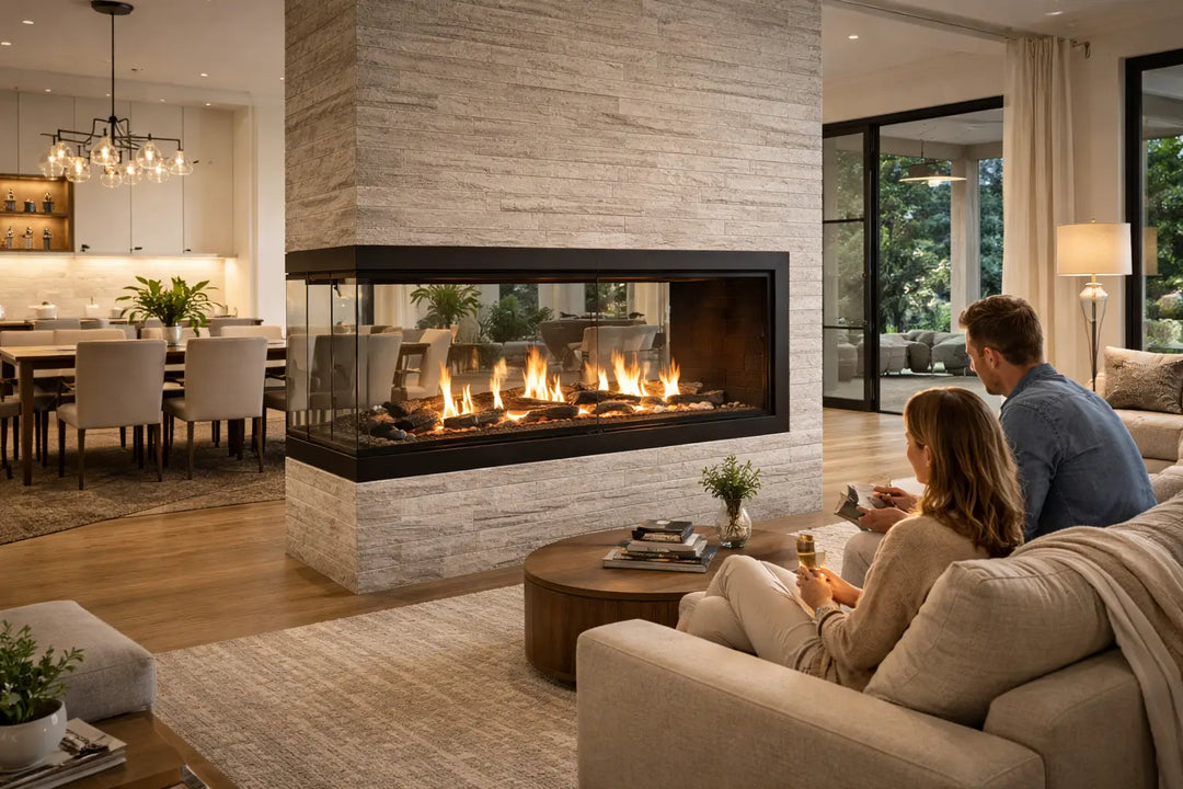 Napoleon Luxuria™ 62 See-Through Direct Vent Gas Fireplace LVX62 Fireplaces LVX62N2X-1 Flame Authority